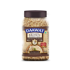 Daawat Brown Basmati Rice, 1kg Jar