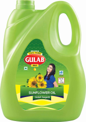 GULAB store Refined Sunflower Oil (5 LTR)(સૂર્યમુખી તેલ)  JAR