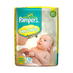 PAMPERS NEW BABY UP TO 5K 72P