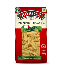 Borges Penne Rigate High Protein Cholesterol Free Durum Wheat Pasta (500g)