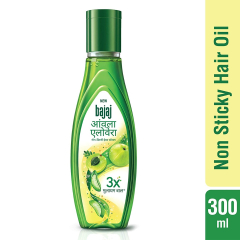 Bajaj Amla Aloe Vera Hair Oil, Green, 300ML