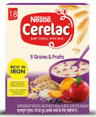 Nestle CERELAC Baby Cereal with Milk 5 Grains & Fruits
