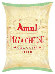 Amul Pizza Cheese - Mozzarella (Diced), 1kg Pouch