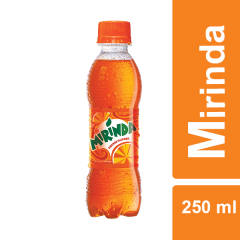 Mirinda Orange Soft Drink, 250 ml Bottle
