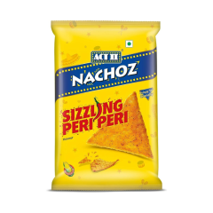 ACT II Nachoz- Sizzling Peri Peri Favour Nachos, Snacks, 60 g