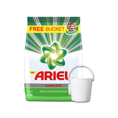 Ariel Complete Detergent Powder Free Bucket, [3kg]