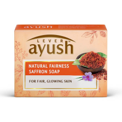 Lever Ayush Natural Saffron Soap 100 g