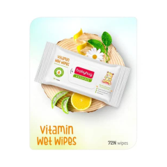 Babyhug Naturals Vitamin Wet Wipes - 72 Pieces