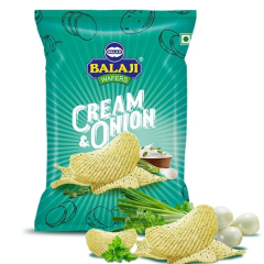 Balaji Wafers Cream & Onion Wafers (155 g)