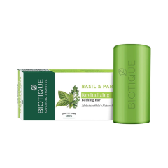 Biotique Basil And Parsley Revitalizing Body Soap, 150g