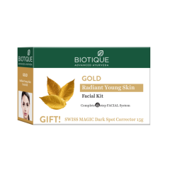 Biotique Gold Radiant Skin Youth Facial| 6-Step Facial Kit