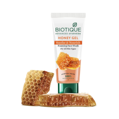 Biotique Honey Gel Soothe & Nourish Foaming Face Wash For All Skin Types, 100Ml