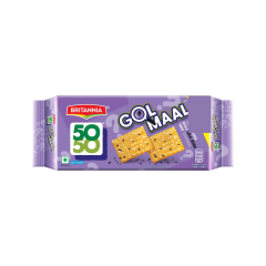 Britannia 50-50 Golmaal Light Crackers with Kaala Jeera Biscuits, 110g