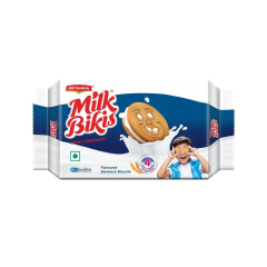 Britannia Milk Bikis Milk Cream Biscuits, 200 g