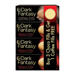 Sunfeast Dark Fantasy Combi Pack - Choco Fills, Original Filled Cookies, 75 g (Buy 4 get 1 Free)