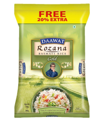 Daawat Rozana Gold Basmati Rice 1 kg(20% EXTRA)