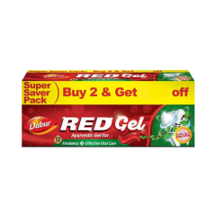 Dabur Red Gel Toothpaste 150 g (Pack of 2