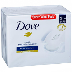 Dove Cream Beauty Bath Bar, 75g (Pack Of 3)