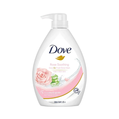 Dove Rose Soothing Go Fresh Body Wash With Aloe Vera - Rich & Creamy, 1 L