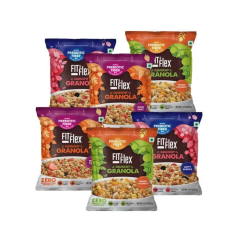 Fit & Flex Crunchy Granola - Variety Pack,  22 g (Pack of 6, )
