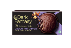 Sunfeast Dark Fantasy Desserts Choco Nut Dipped Cookies,100g