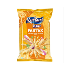Kurkure Playz PastaX 55G(Creamy Herb and Onion Flavor)