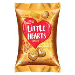 Britannia Little Hearts Classic - Sugar Sprinkled, Heart Shaped Biscuits, 32 g