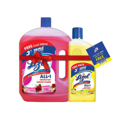 Lizol 2 Litre (Free Citrus - 500ml) - Floral, Disinfectant Surface & Floor Cleaner Liquid 