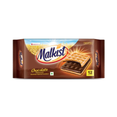 Malkist Chocolate Flavoured Crunchy Layered Crackers - Chocolate Coated Biscuit - 138gm