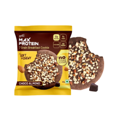 Max Protein Cookies Choco Almond 12G PROTIEN | Zero Added Sugar-60G