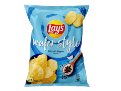 Lay's Wafer Style Potato Chips - salt with papper, 28g