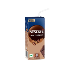 Nescafe Choco Mocha Cold Coffee - Flavoured Milk, Ready To Drink, 180 ml Tetra Pack