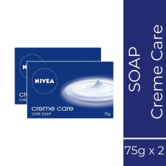 NIVEA Soap, Creme Care, For Hands And Body, 75gm (2 Pieces)