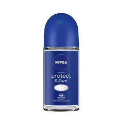 Nivea Deodorant Roll On, Protect & Care for Unisex, 50ml