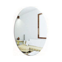 Oval Shape Adhesive Mirror Sticker for Wall on Tiles Bathroom Bedroom Living Room