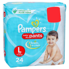 PAMPERS 9-14K LARGE DRY 4PANTS