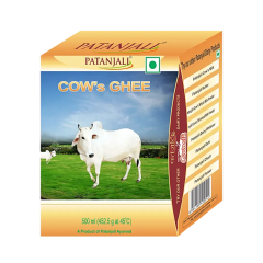 Patanjali Cow Ghee/Tuppa, 500 ml Carton