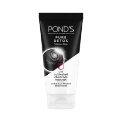 Ponds Pure Detox Anti-Pollution Purity Face Wash With Activated Charcoal, 150 g