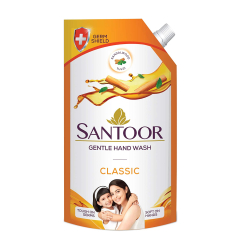 santoor Classic Gentle Hand Wash Sandalwood & Tulsi,750ml 