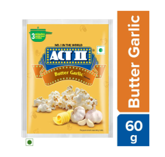 ACT II Instant Popcorn - Butter Garlic Flavour, 60 g Pouch