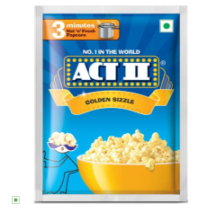 ACT II Instant Popcorn - Golden Sizzle, Hot, Fresh & Delicious, 35 g