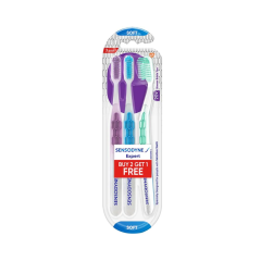Sensodyne Expert Toothbrush - With 20x Slimmer & Soft Cross-Active Bristles, 3 pcs