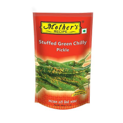 Mother's Recipe Stuffed Green Chilli Pickle 200g Pouch