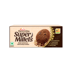 Sunfeast Farmlite Super Millets Ragi & Jowar Chocochip Cookies, 75g