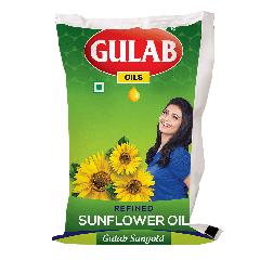 Gulab Sunflower Pouch 1 litre (ગુલાબ સૂર્યમુખી તેલ)