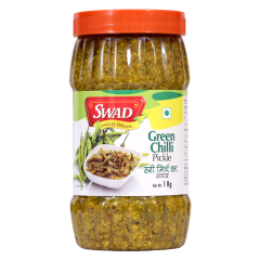 Swad Green Chilli Pickle, Hari Mirch Achar, 250g
