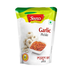 Swad Garlic Pickle - Traditional Taste, Improves Digestion, 200 g Pouch