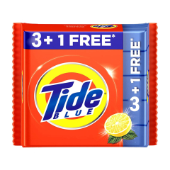 Tide Blue Detergent Bar Soap, Value Pack 115 gms x 4