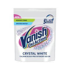 Vanish Oxi Action White Chlorine Bleach Free Detergent - Powder Detergent Booster, 400 g