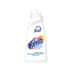 Vanish Oxi Action CREYSTEL White Chlorine Bleach Free Detergent - Liquid Detergent Booster, 180 ml